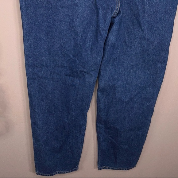 Vintage 40x30 Levis Jeans Straight Leg Relaxed Fit Classic Blue Denim Western - Picture 7 of 12